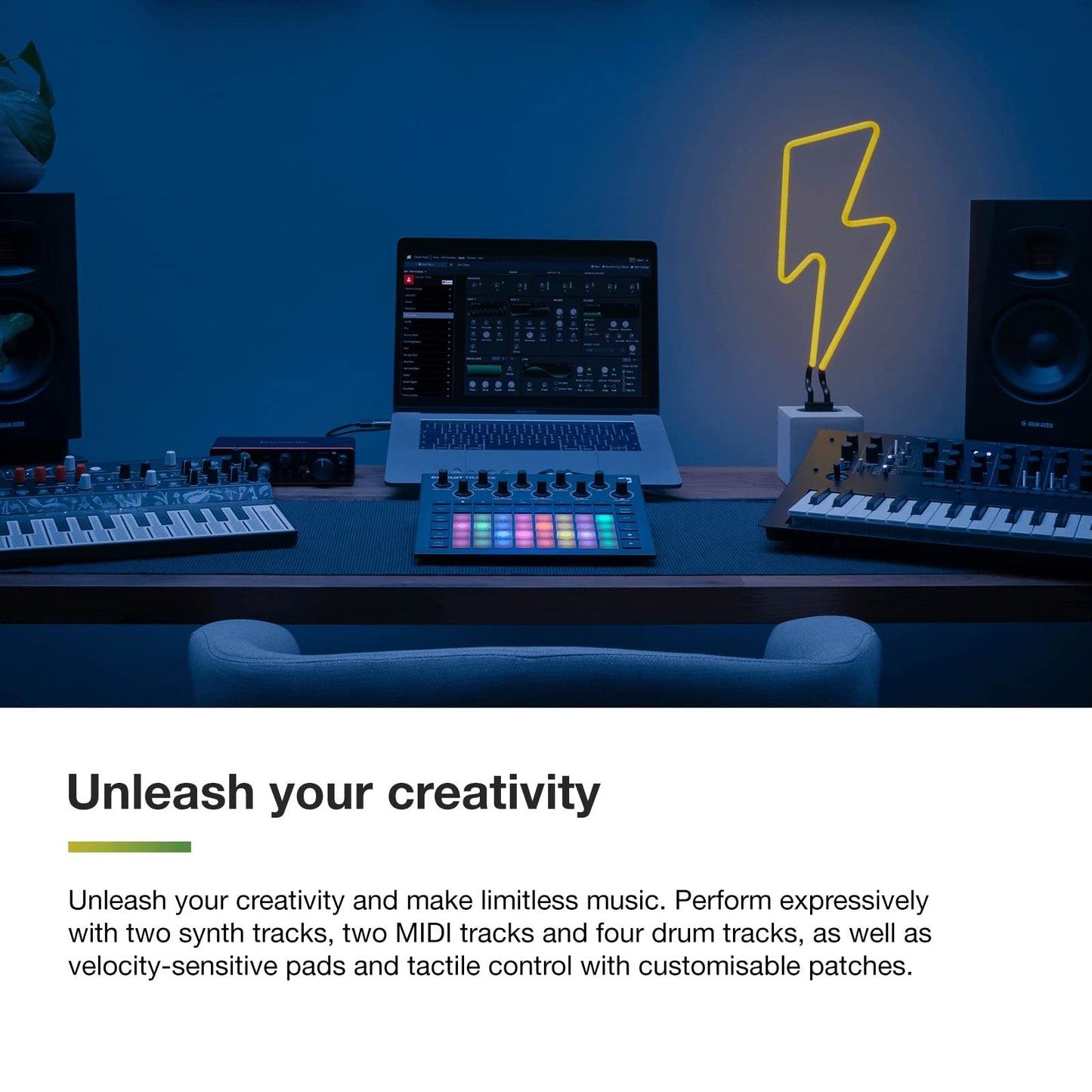 Novation Circuit Tracks: Groovebox Sequencer With Synth Tracks, MIDI Tracks And Drum Tracks Electronic Music Making