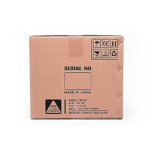 Coolmusic BP80 100 W Outdoor Bluetooth Amplifier with Rechargeable Battery, Aux Input, 48V fantasy power supply supports condenser microphone, Busking amp