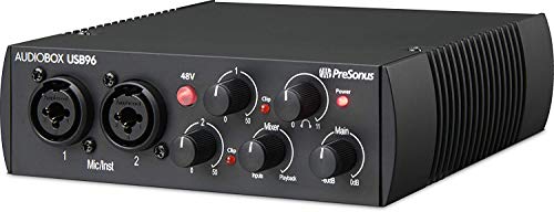 PreSonus AudioBox 96 Studio - USB, Audio Interface, Bundle For Recording and Production, with Microphone, Headphones & Software, 25th Anniversary Edition