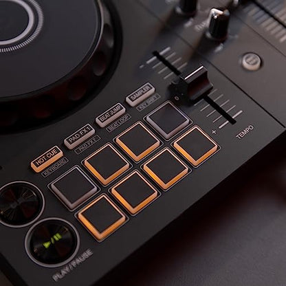Pioneer DJ DDJ-FLX4 2-deck Rekordbox and Serato DJ Controller - Graphite