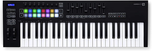 Novation Launchkey 49 [MK3] MIDI Keyboard Controller — Seamless Ableton Live Integration. Chord Mode, Scale Mode, and Arpeggiator. All the software you need for Music Production.