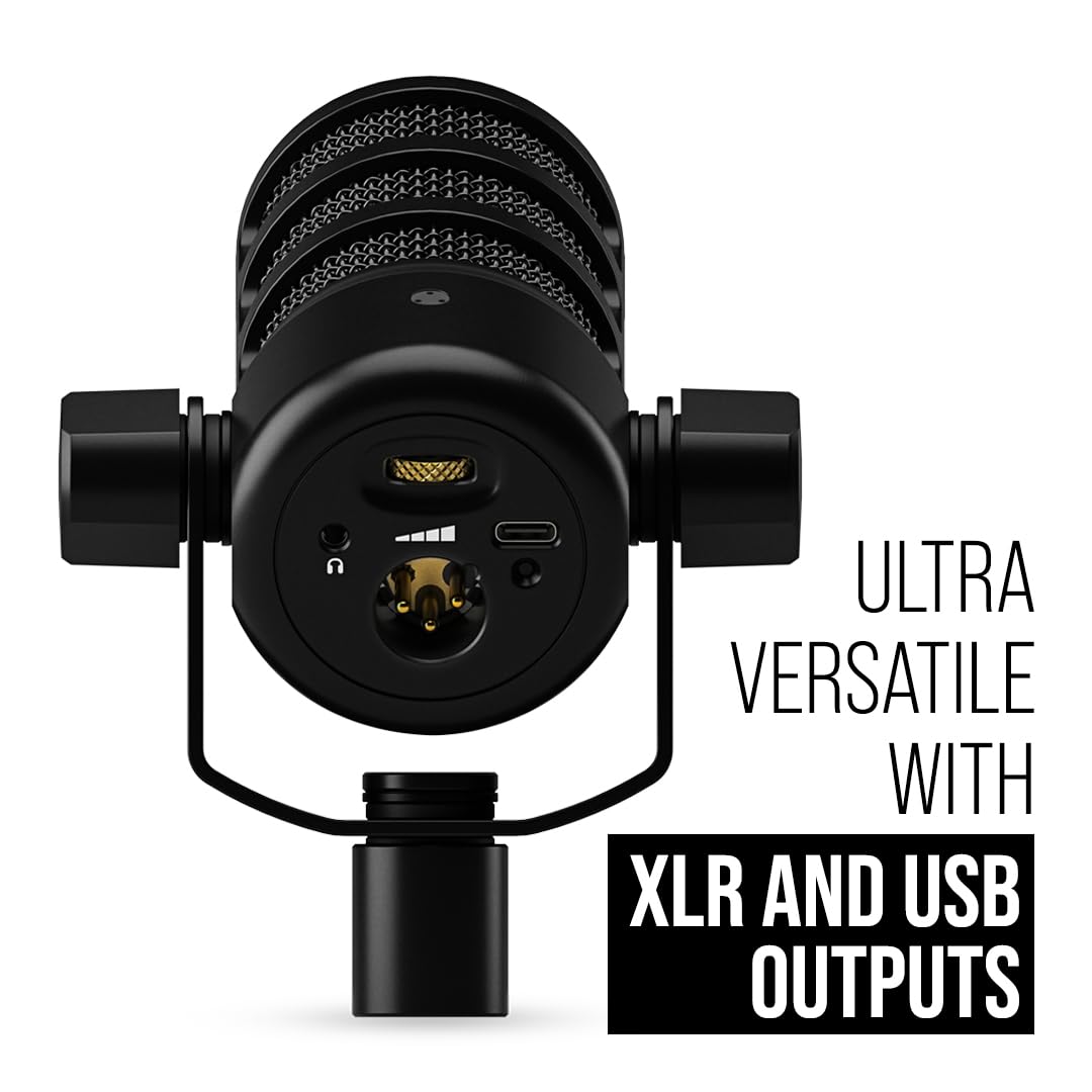 RØDE PodMic USB Versatile Dynamic Broadcast Microphone with XLR and USB Connectivity for Podcasting, Streaming, Gaming, Music Creation and Content Creation