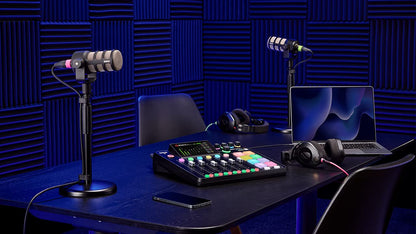 RØDE RØDECaster Pro II All-in-One Production Solution for Podcasting, Streaming, Music Production and Content Creation, Black