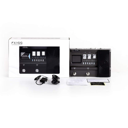 LAMMA FX100 Guitar Pedal Multi-Effects Processor with Looper Amp Modeling 151 Built-In Effects 200 Presets Expression Pedal 3rd Party IR Headphone OTG for Performance Practice Live Streaming