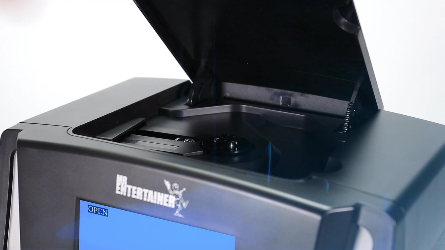 Groovebox Bluetooth CDG Karaoke Machine. Built in Screen & Disco Lights. Includes Songs & Microphones (Wireless Microphones + 200 Songs)