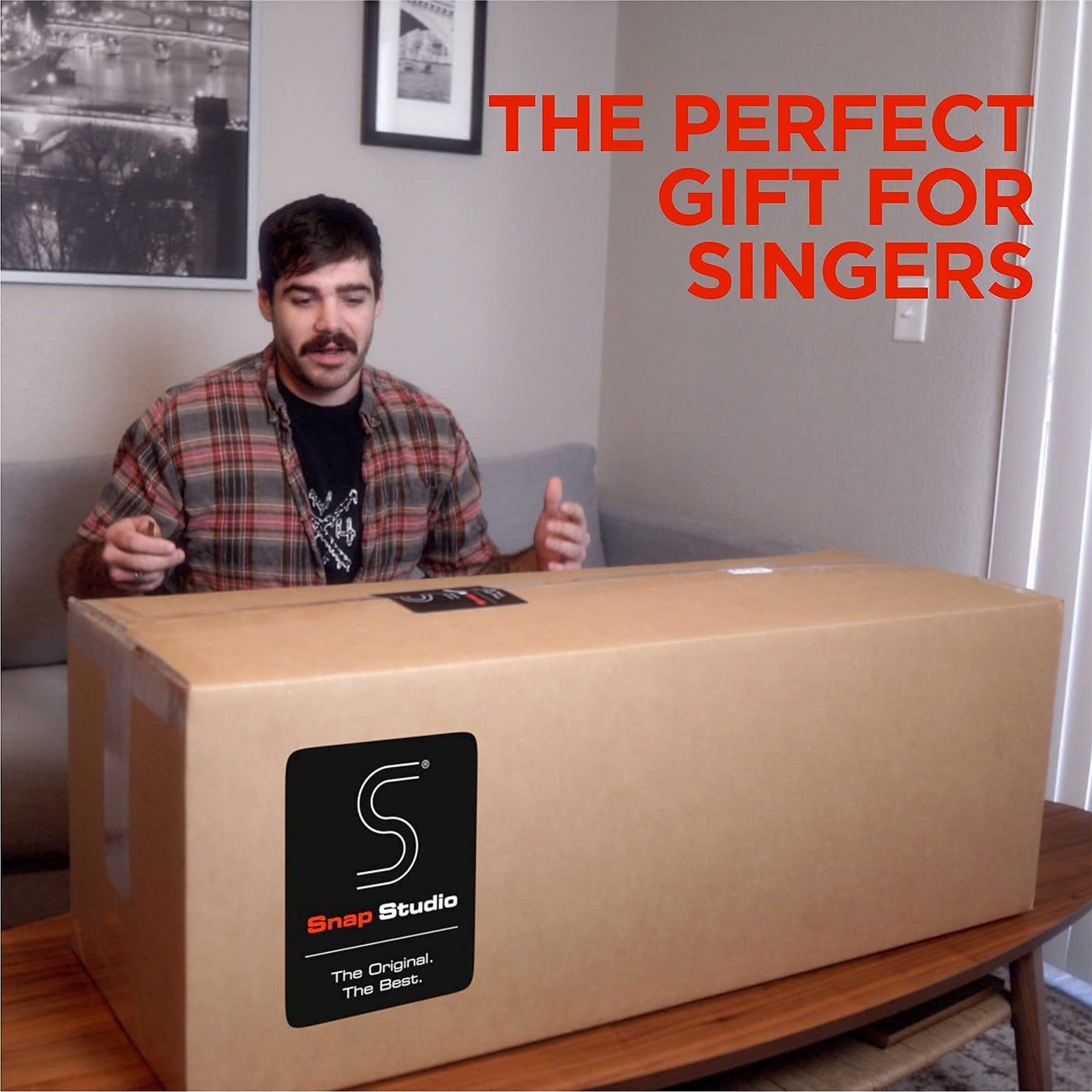 Snap Studio Ultimate Vocal Booth | Portable Sound Booth for Recording Echo-Free Vocals | 360 Reverb Stand-In Isolation Shield | Pro-Sound Blankets | Recommended by Rolling Stone