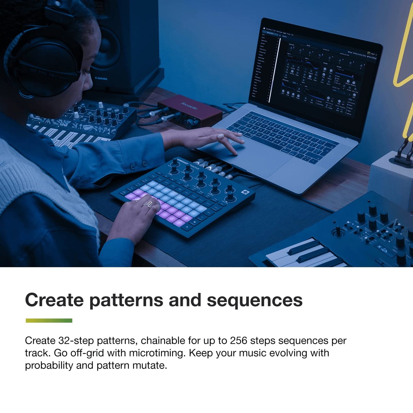 Novation Circuit Tracks: Groovebox Sequencer With Synth Tracks, MIDI Tracks And Drum Tracks Electronic Music Making