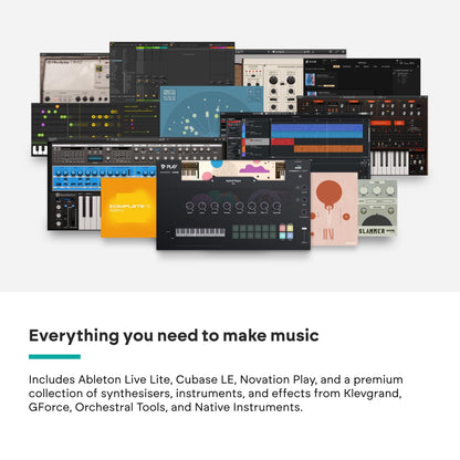 Novation Launchkey 37 [MK4] — Compact 37 Key, USB, MIDI Keyboard Controller with DAW Integration. Chord Mode, Scale Mode, 8 Drum Pads, and Arpeggiator — Includes Software Bundle for Music Production