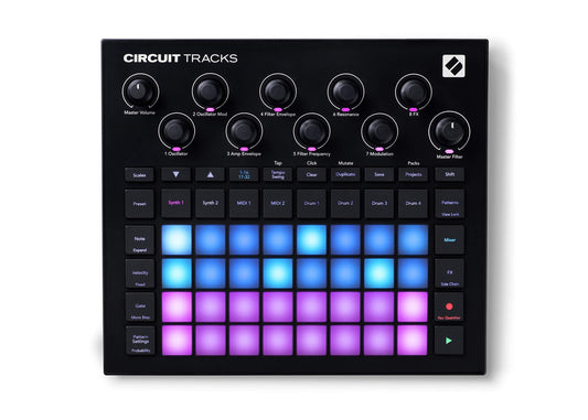 Novation Circuit Tracks: Groovebox Sequencer With Synth Tracks, MIDI Tracks And Drum Tracks Electronic Music Making