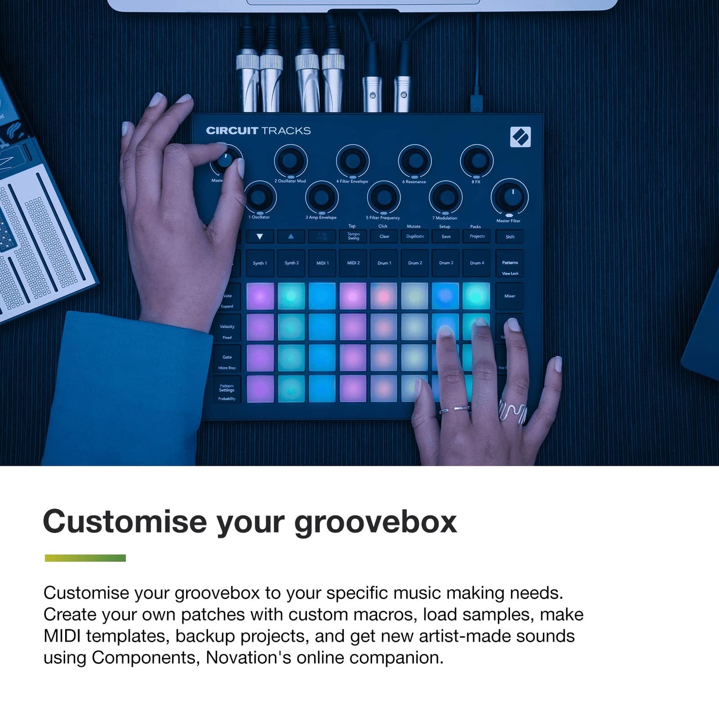 Novation Circuit Tracks: Groovebox Sequencer With Synth Tracks, MIDI Tracks And Drum Tracks Electronic Music Making