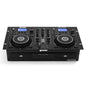 Gemini Sound Cdm-4000Bt Stand Alone Bluetooth Streaming Professional Dj Dual Deck Media Player Mixer Cd/Cdr USB Playback 2 Band EQualizer Manual Looping Sensitive Jog Wheels, Xlr Output, Anti-Shock