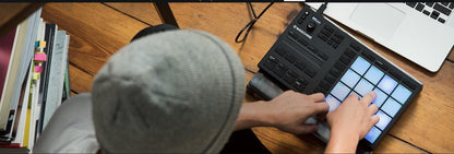 Native Instruments Maschine Mikro Mk3 – USB MIDI Controller Drum Pad with 16 Pads and Massive, Monark and Reaktor Prism Softwares. Includes 1.6 GB Keyboard Factory Selection Samples