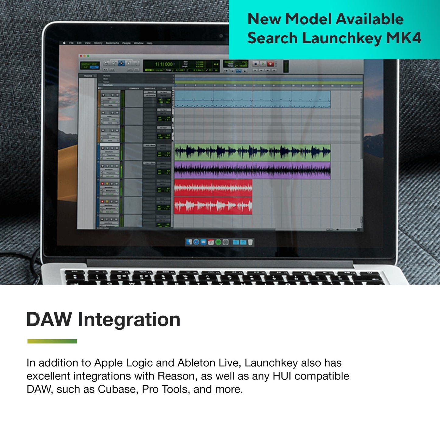 Novation Launchkey 49 [MK3] MIDI Keyboard Controller — Seamless Ableton Live Integration. Chord Mode, Scale Mode, and Arpeggiator. All the software you need for Music Production.
