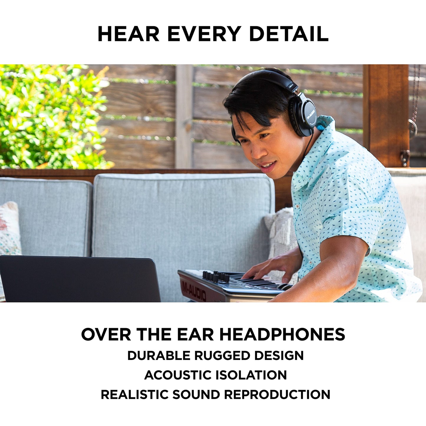 M-Audio USB C Audio Interface, XLR Condenser Microphone and Studio Headphones for Recording, Podcasting, Streaming with HD Sound - AIR192x4VSPro