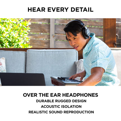 M-Audio USB C Audio Interface, XLR Condenser Microphone and Studio Headphones for Recording, Podcasting, Streaming with HD Sound - AIR192x4VSPro