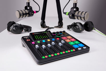 RØDE RØDECaster Pro II All-in-One Production Solution for Podcasting, Streaming, Music Production and Content Creation, Black