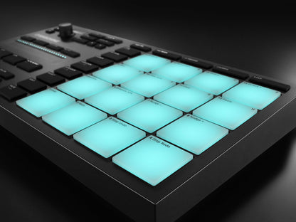 Native Instruments Maschine Mikro Mk3 – USB MIDI Controller Drum Pad with 16 Pads and Massive, Monark and Reaktor Prism Softwares. Includes 1.6 GB Keyboard Factory Selection Samples