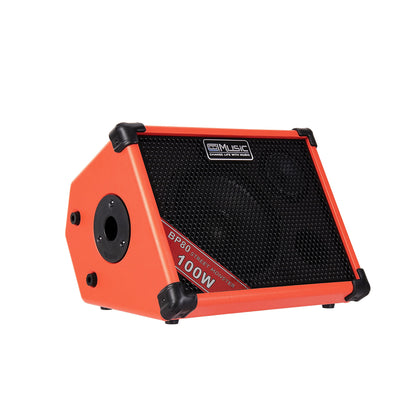 Coolmusic BP80 100 W Outdoor Bluetooth Amplifier with Rechargeable Battery, Aux Input, 48V fantasy power supply supports condenser microphone, Busking amp