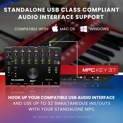 Akai Professional MPC Key 37 Standalone Production Synthesizer, Drum Machine, MIDI Keyboard, with Wi-Fi, Bluetooth, Touchscreen, Plug-ins, and Native Instruments Integration