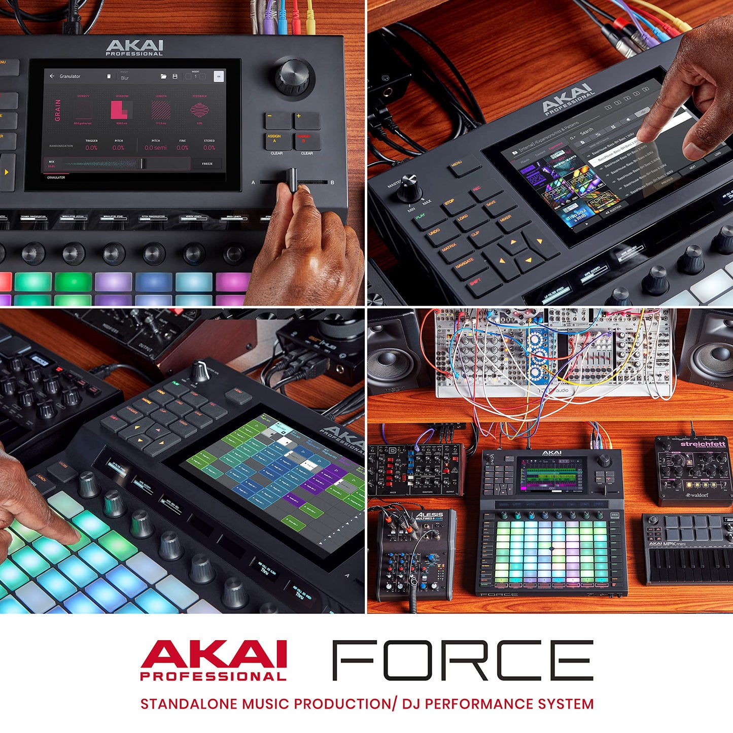 Akai Professional FORCE -Standalone Music Production, MIDI Sequencer and DJ System with Synth Engines, MPC Sampling and Ableton Style Clip Launching