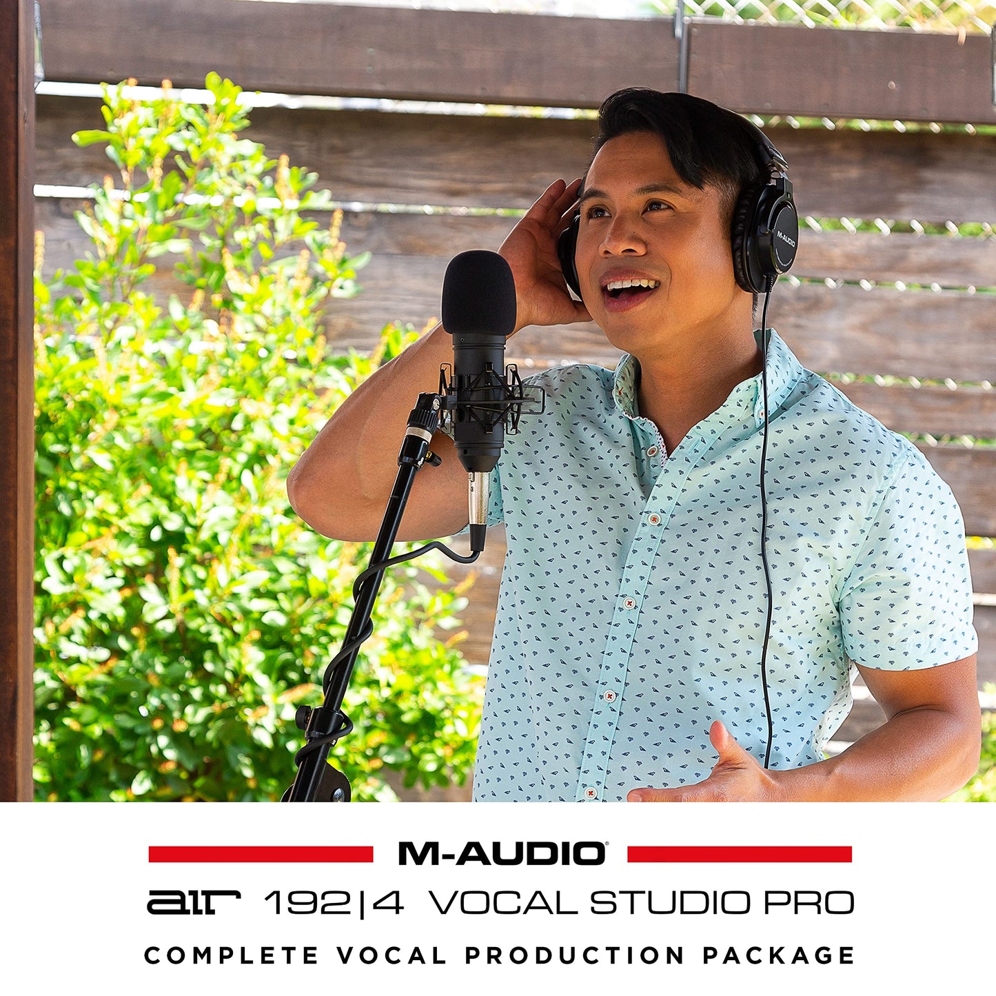 M-Audio USB C Audio Interface, XLR Condenser Microphone and Studio Headphones for Recording, Podcasting, Streaming with HD Sound - AIR192x4VSPro