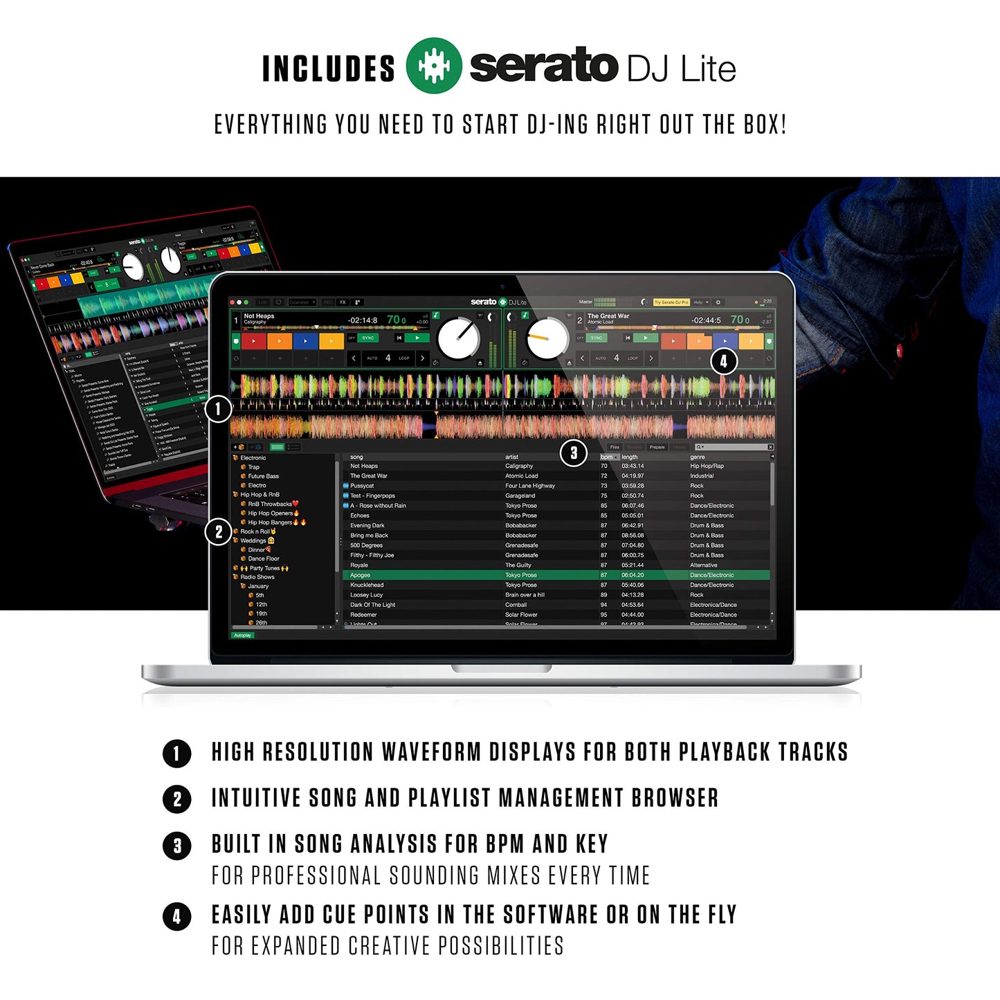 Numark Mixtrack Pro FX Serato DJ Controller with 2 Decks, Mixer, Effects Paddles and Audio Interface