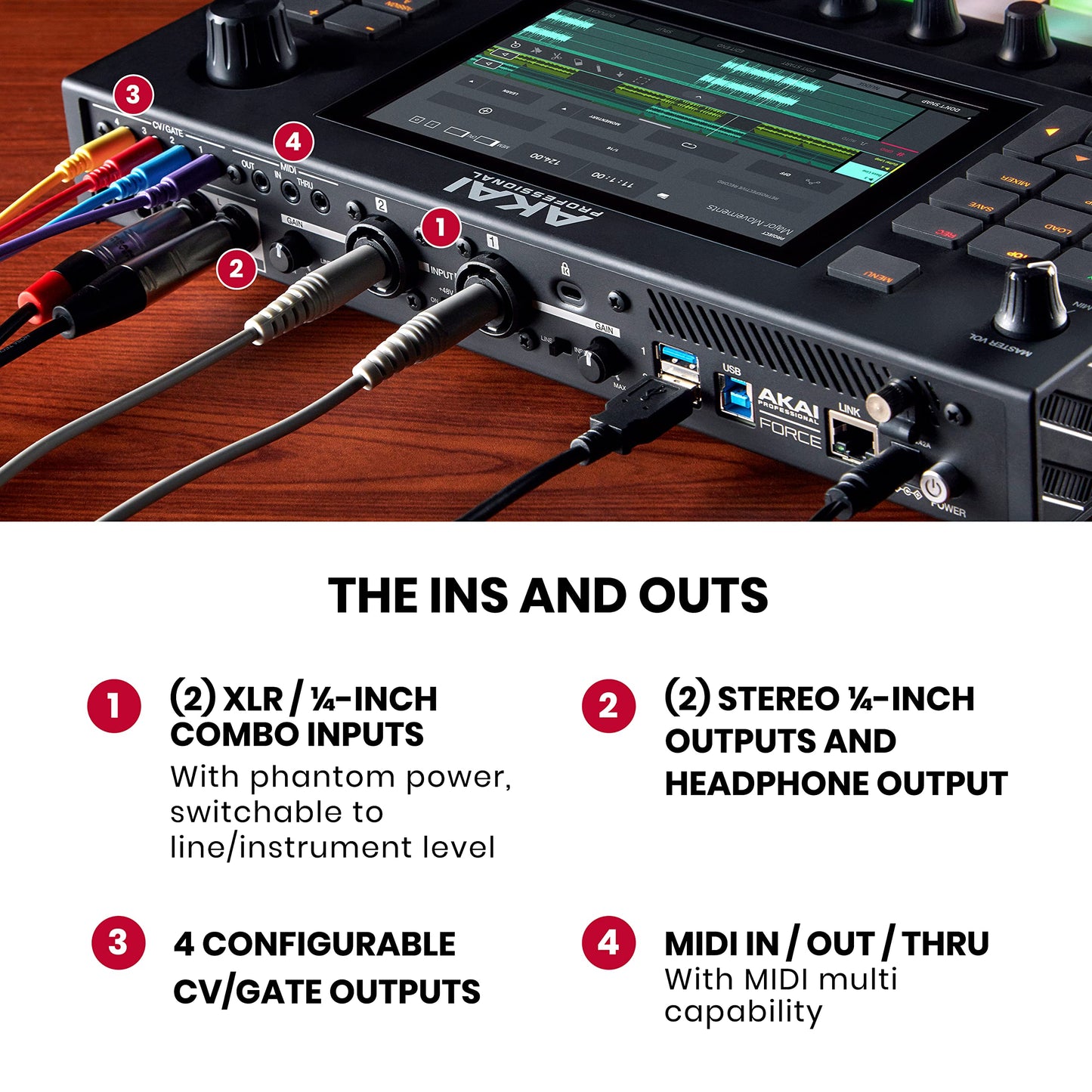 Akai Professional FORCE -Standalone Music Production, MIDI Sequencer and DJ System with Synth Engines, MPC Sampling and Ableton Style Clip Launching