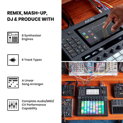 Akai Professional FORCE -Standalone Music Production, MIDI Sequencer and DJ System with Synth Engines, MPC Sampling and Ableton Style Clip Launching
